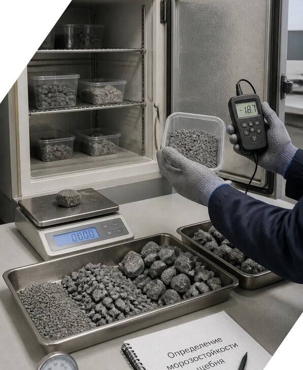 Определение морозостойкости щебня в Шатуре от 3585 р. | ЭкспертизаРоссия