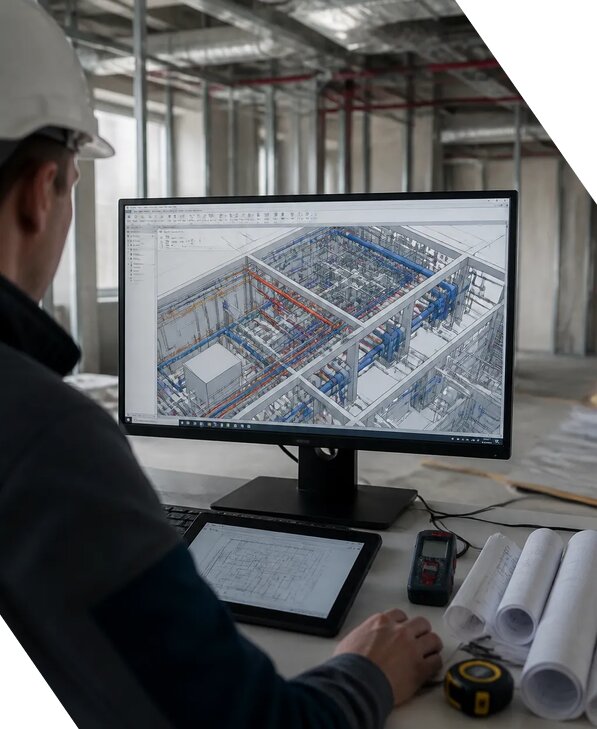 Создание BIM модели инженерных сетей для объектов в Шатуре